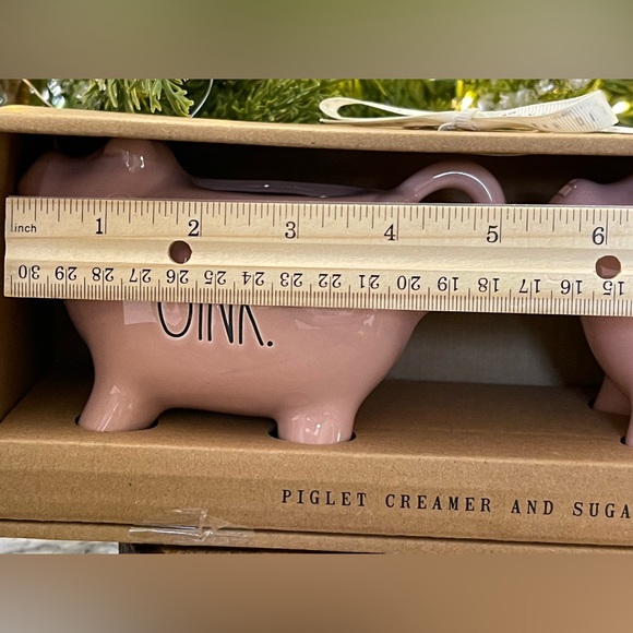 🐖 Brand NEW in Package Rae Dunn Piglet OINK and SNORT Pink Cream & Sugar Set 🐖 - Picture 14 of 14